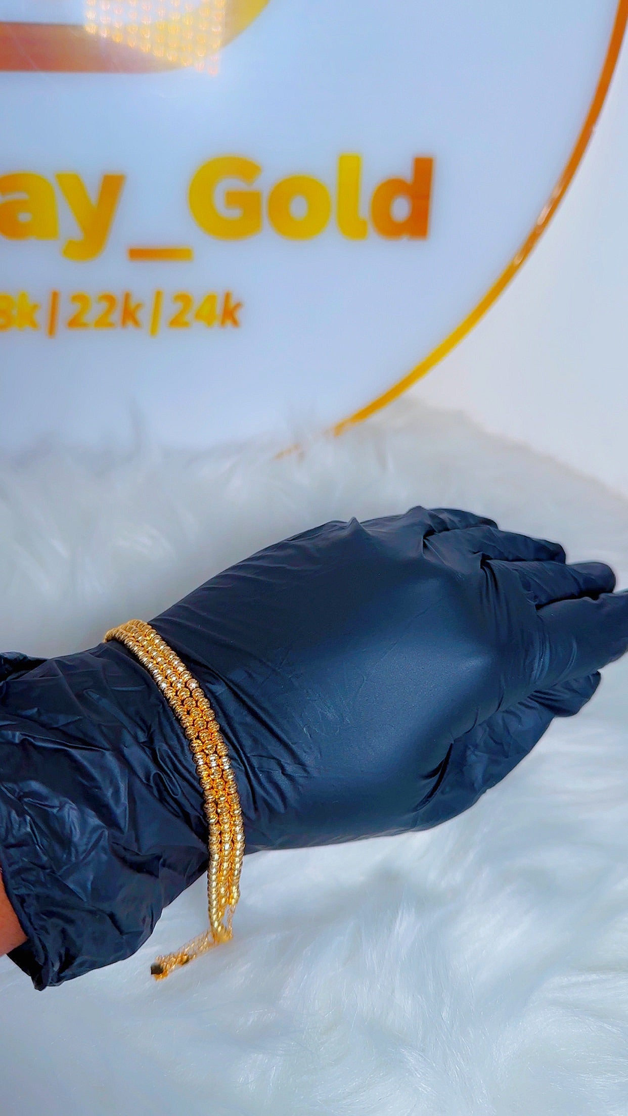 Diamond cut bracelet