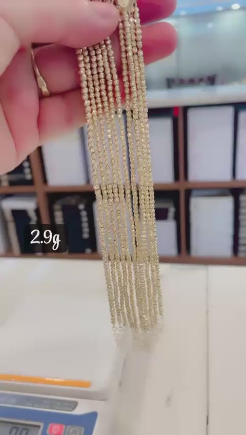 Diamond cut bracelet