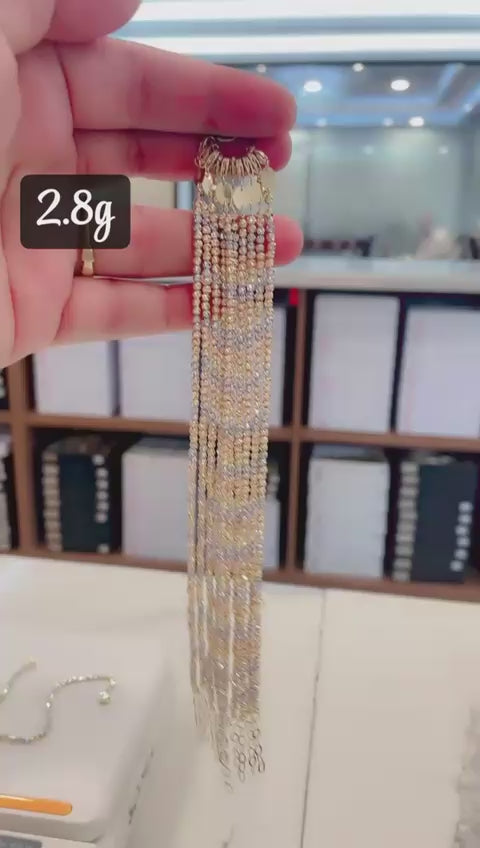 Diamond cut bracelet